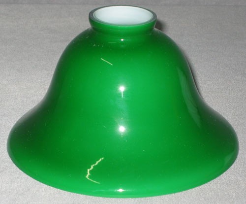 Lampenglas Helmform grünfarben Ø 20 cm