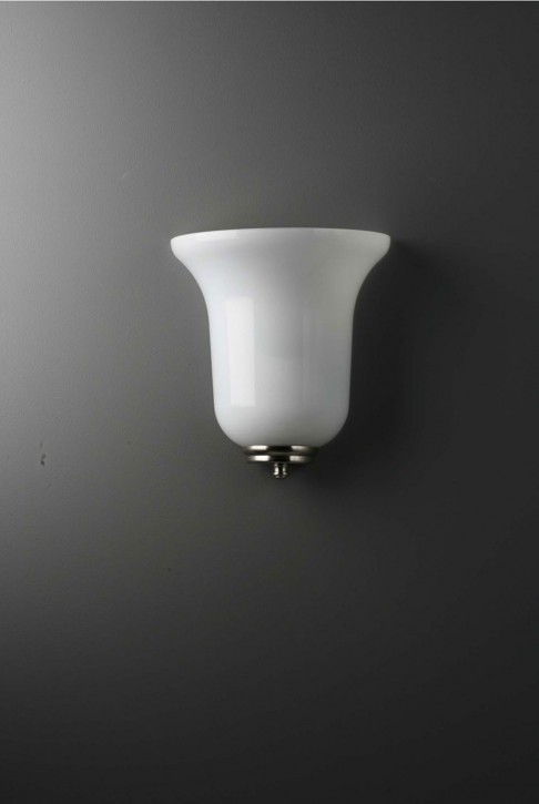 Wandlampe Tulpenglas opal 20 cm