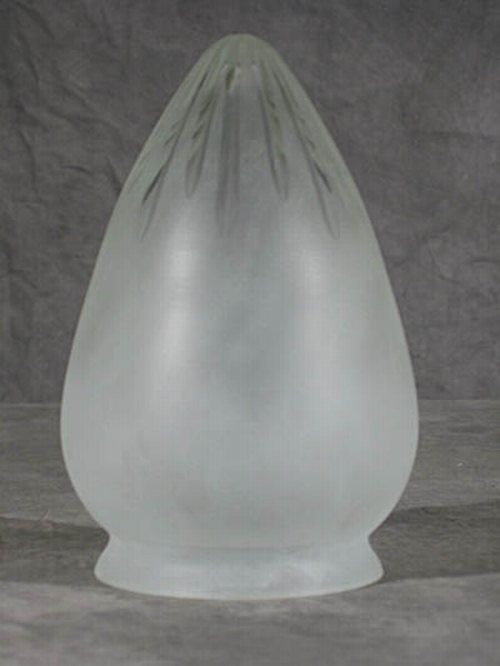 Sternschliff Lampenglas in Zapfenform (10 cm)
