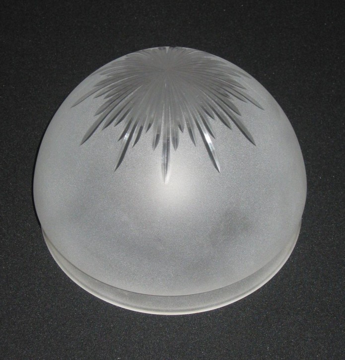 Kuppelschirm mit Sternschliff Griffrand 30 cm