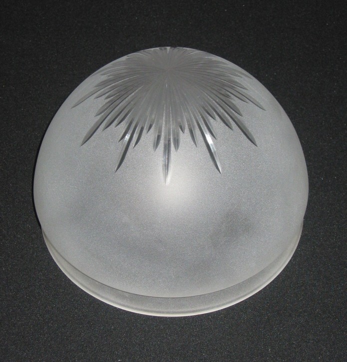 Kuppelschirm mit Sternschliff Griffrand 20 cm