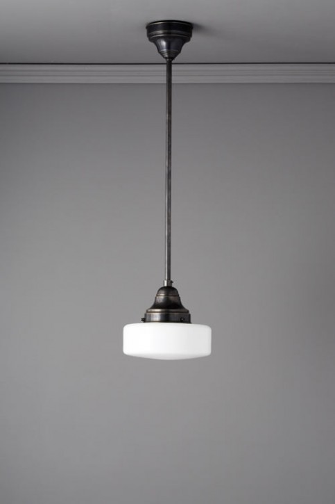 Deckenlampe Stange Rundglas Ø 20 cm