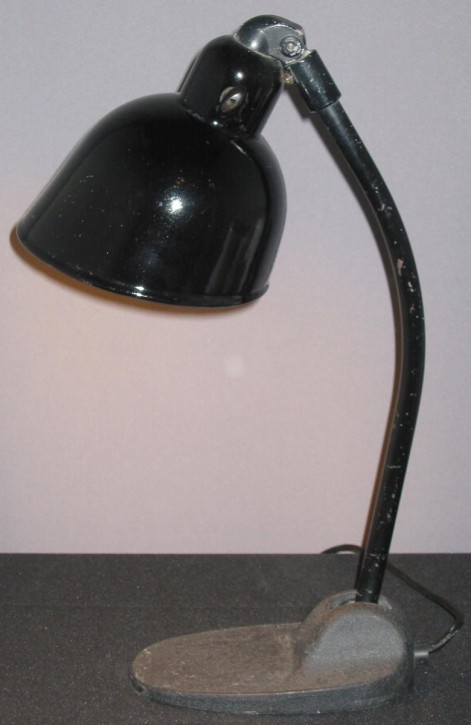 Tischlampe Büro schwarz alt