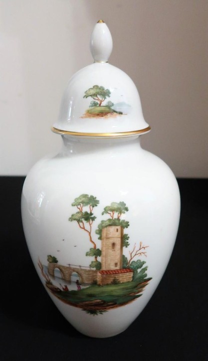 Deckelvase Hoechster Porzellan