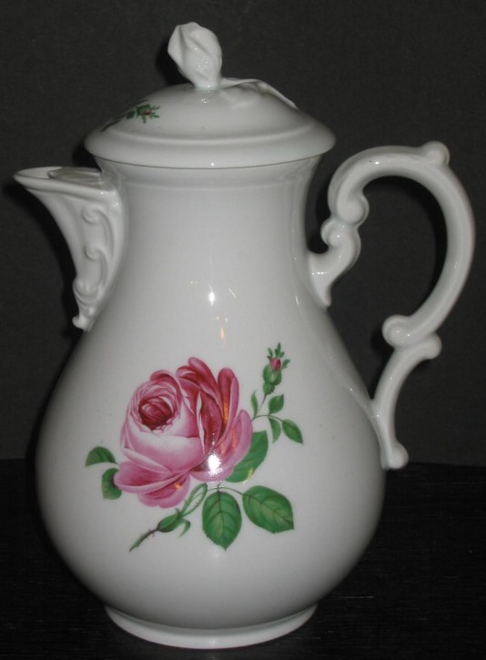 Kaffeekanne Hutschenreuther rote Rose