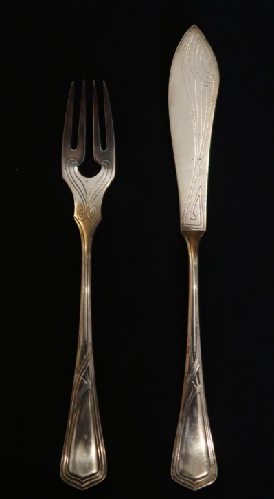 Fischbesteck Jugendstil