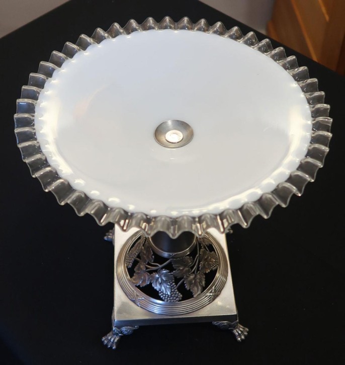 Obstschale Tafelaufsatz versilbert