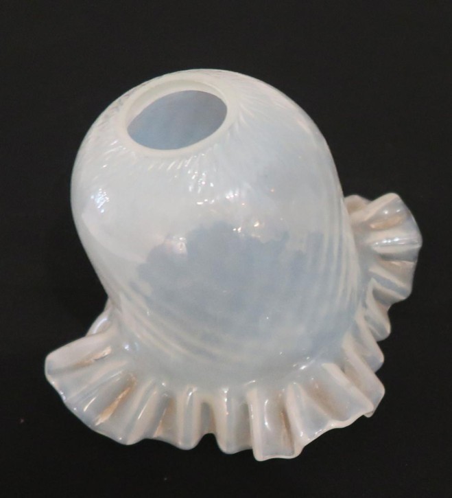 Jugendstil Glasschirm Faltenrand (S2)