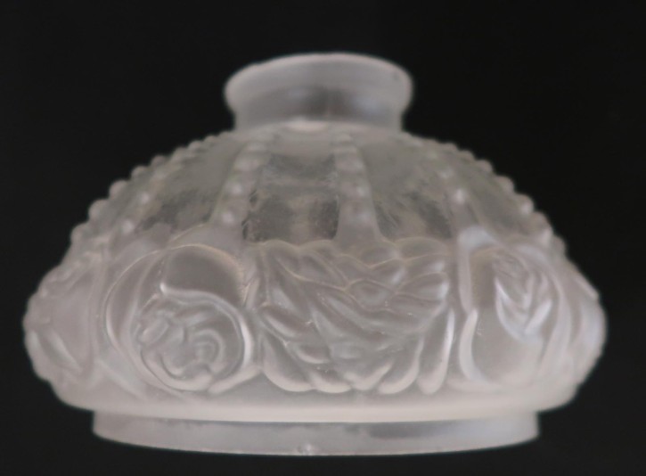 Kuppelschirm satiniert Blumenmotiv