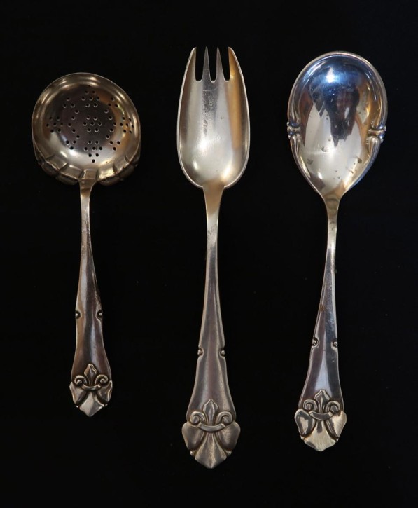 Vorlegebesteck Silber französische Lilie