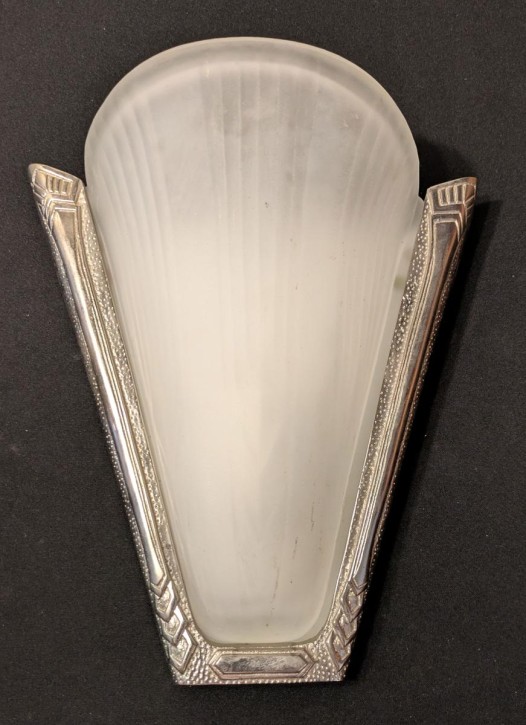 Wandlampe Art Deko verchromt