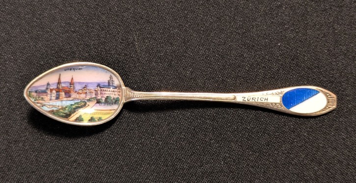 Wappenlöffel Zürich mit Emaille