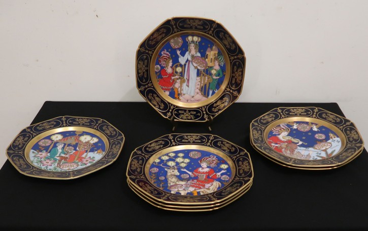 Hutschenreuther Weihnachtsteller Kobaltblau