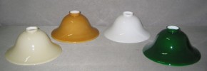Lampenglas Helmform cognacfarben Ø 20 cm