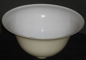 Lampenglas Helmform beigefarben hoch Ø 30 cm