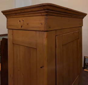 Biedermeier Kleiderschrank 1türer mit glatter Füllung