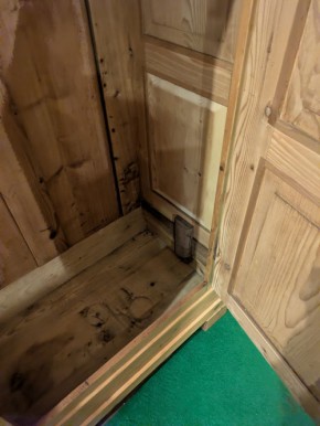 Biedermeier Kleiderschrank 1türer mit glatter Füllung