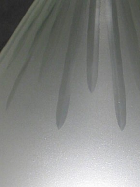 Sternschliff Lampenglas in Zapfenform (6 cm)