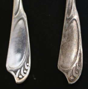 Gabel und Löffel Jugendstil ( Set A )