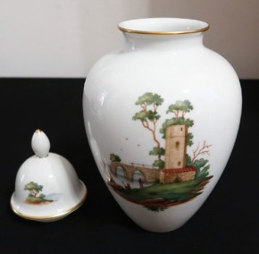 Deckelvase Hoechster Porzellan