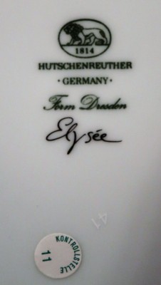 Hutschenreuther Dresden Elysee Kuchenteller