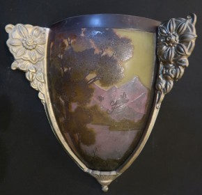 Wandlampe Rarität Tip Gallé Baummotiv