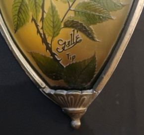 Wandlampe Rarität Tip Gallé Blütenmotiv