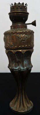 Petroleum-Leuchte Messing Grabenkunst