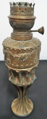 Petroleum-Leuchte Messing Grabenkunst