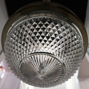Deckenlampe Gründerzeit Kristallschale