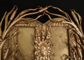 Gründerzeit Bilderrahmen Messing