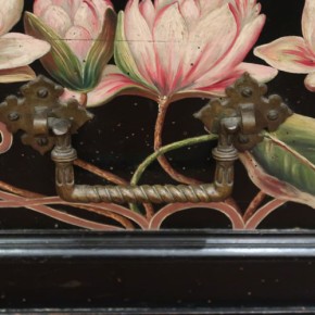 Jugendstil Deckeltruhe bemalt