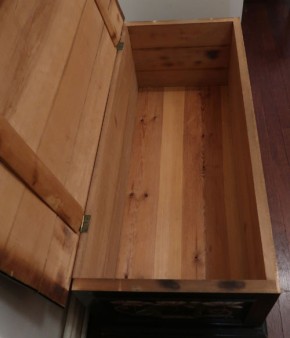 Jugendstil Deckeltruhe bemalt