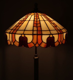Tiffany Stehlampe geometrisches Muster