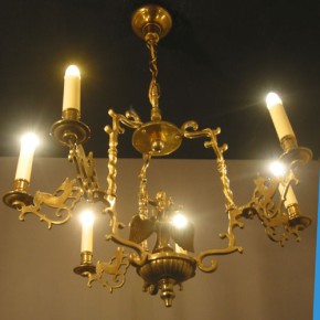 Antiker Messingleuchter