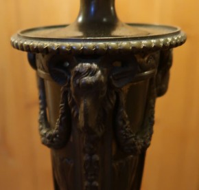 Wisteria Schirm auf alte Stehlampe