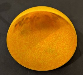 Glaspilzlampe mit Traubenmotiv Pate de Verre