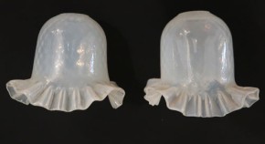 Jugendstil Glasschirm Faltenrand (S2)