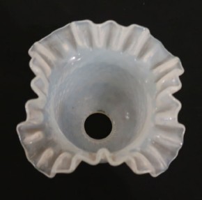 Jugendstil Glasschirm Faltenrand (S2)