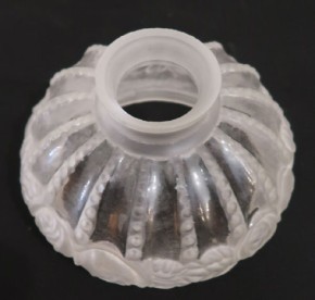 Kuppelschirm satiniert Blumenmotiv