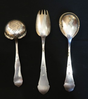 Vorlegebesteck Silber französische Lilie