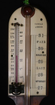 Casella Barometer Thermometer antik