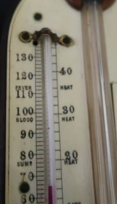 Casella Barometer Thermometer antik