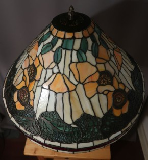 Tischleuchte Tiffany Mohnblume