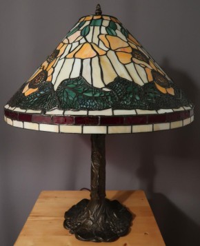 Tischleuchte Tiffany Mohnblume