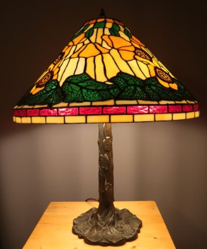 Tischleuchte Tiffany Mohnblume