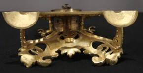 Tischuhr Bronze Gründerzeit Löwenmotiv