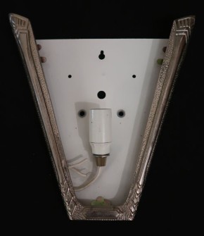 Wandlampe Art Deko verchromt