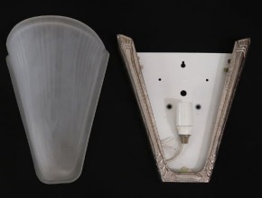 Wandlampe Art Deko verchromt