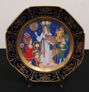 Hutschenreuther Weihnachtsteller Kobaltblau